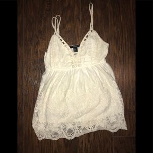 White lace top